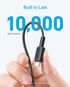 Anker 322 USB-C to Lightning Braided Cable 3ft A81B5H11 (Black)