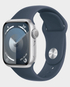 Apple Watch Series 9 MR913 GPS 41mm M L Silver Aluminium Case with Storm Blue Sport Band