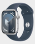 Apple Watch Series 9 MR9E3 GPS 45mm M L Silver Aluminium Case with Storm Blue Sport Band