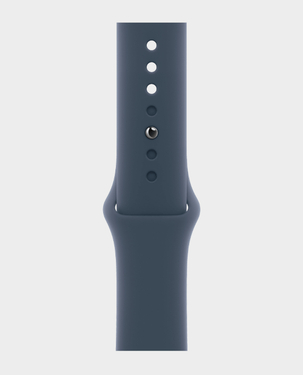 Apple Watch Series 9 MR9E3 GPS 45mm M L Silver Aluminium Case with Storm Blue Sport Band