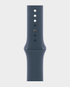Apple Watch Series 9 MR9E3 GPS 45mm M L Silver Aluminium Case with Storm Blue Sport Band