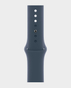 Apple Watch Series 9 MR9E3 GPS 45mm M L Silver Aluminium Case with Storm Blue Sport Band