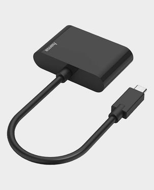 Hama 2in1 Video Adapter USB-C VGA & HDMI Ultra-HD 4K 00200313 (Black)