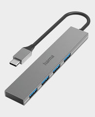 Hama 4 in1 USB-C hub USB 3.2 Gen1 5Gbit/s Ultra-Slim Aluminium 00200101 (Grey)