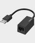 Hama Ethernet Adapter USB A to LAN/Ethernet Socket 00200324  (Black)