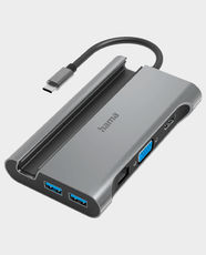 Hama USB-C Hub Connect2Mobile Multiport + Stand 7 in 1 (00200102) - Grey in Qatar
