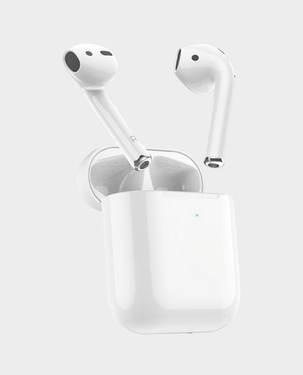 Hoco EW25 Wireless Headset with Lightning Chaging Case (White)