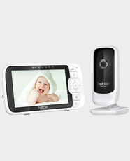 Hubble Connected Nursery View Premium 5inch Video Baby Monitor with Camera and 2 Way Audio (White)
