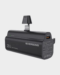 Riversong GO 05L Pro 5000mAh Portable PD Power Bank With Lightning Interface PB87  (Black)