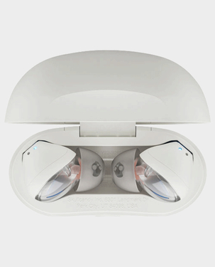 Skullcandy Rail True Wireless Earbuds In ear S2RLW-Q751  (Bone/orange Glow)