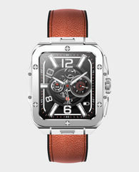 Swiss Military ALPS 2 Smart Watch Silver Frame with Brown Leather Strap in Qatar