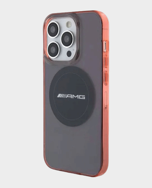 AMG iPhone 15 Pro MagSafe Transparent Case with Timeless Design (Black)