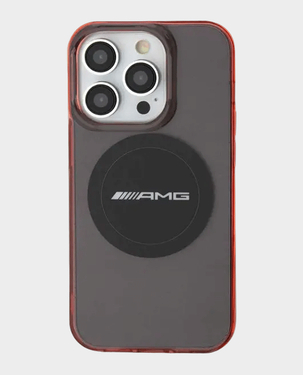 AMG iPhone 15 Pro MagSafe Transparent Case with Timeless Design (Black)