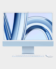 Apple iMac 24 inch   MQRQ3  M3 Chip  8 Core CPU and 10 Core GPU  8GB RAM  256GB SSD  4.5K Retina display  English Keyboard (Blue)
