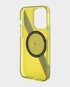 BMW iPhone 15 Plus MagSafe Case with M Tricolor Stripes Design (Yellow)