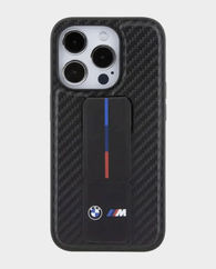 BMW iPhone 15 Pro M Grip Stand Carbon Case (Black)