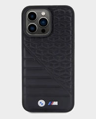 BMW iPhone 15 Pro M Pu Leather With Bi Pattern (Black)