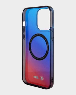 BMW iPhone 15 Pro MagSafe Case with M Gradient Design (Blue Red)