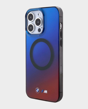 BMW iPhone 15 Pro MagSafe Case with M Gradient Design (Blue Red)