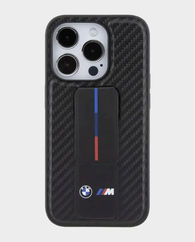 BMW iPhone 15 Pro Max M Grip Stand Carbon Case (Black)