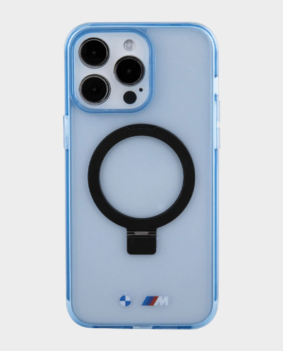 Buy BMW iPhone 15 Pro Max MagSafe IML Case with Ring Stand (Blue) in ...