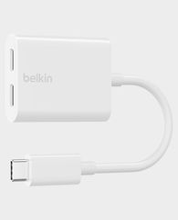 Belkin Rockstar USB C Audio  charge Adapter (White)