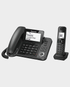 Panasonic KX-TGF310 Digital Corded and Cordless Phone with Handset (Black)