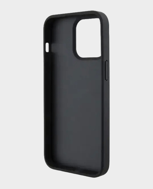 U.S. Polo iPhone 15 Pro Pu Leather Case With DH Tricolor Line (Black)