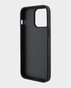 U.S. Polo iPhone 15 Pro Pu Leather Case With DH Tricolor Line (Black)