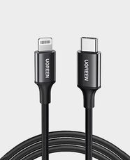 Ugreen USB-C to Lightning Cable Rubber Shell 1m - Black