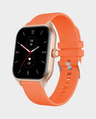 X.Cell G7T Pro Rose Gold Smart Watch (Orange Silicon Strap)