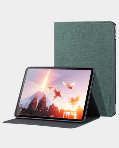 Buy X-Level Samsung Tab A9 Plus Canvas Series Book Case (Green) in Qatar 