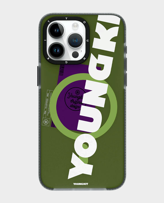 Youngkit iPhone 15 Pro MagSafe Colorful Series Case - Green Grass
