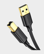 Ugreen USB 2.0 AM tO bm Print Cable 3M (Black) in Qatar