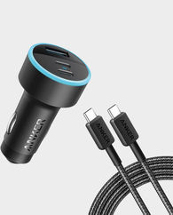Anker 335 Car Charger 67W + USB Type-C to Type-C Cable Bundle B2736H11 (Black) in Qatar