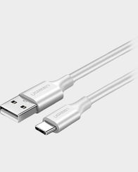 Ugreen USB-A 2.0 to USB-C 1m Nickel Plating Cable 60121 (White )in Qatar
