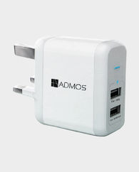Admos 2-in-1 2 USB Charger and Cable Travel Kit Micro AM-025