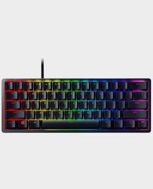 Razer Huntsman Mini 60 Gaming Keyboard Clicky Optical Switch Purple RZ03-03390100-R3M1 in Qatar