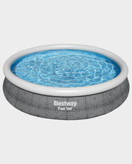Bestway Fast Set Water Pool 5377 Liter rattan print with Heavy-duty PVC and polyester 3-ply side walls(12 x 30 Inch) BES115TOY01430