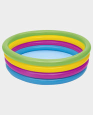 Bestway Water Play Pool for kids 522 Liter with Vinyl Material and Multicolour Rings (62 x 18 Inch) BES115TOY00051