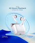 Boat Airdopes 141 True Wireless Earbuds 42 Hours Playback ENX Tech  IWP  IPX4 Water Resistance  Low Latency  Type C Charging  BOAT 141 WHT (Pure White)