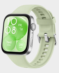 Huawei Watch Fit 3 Smartwatch with 1.82 Inch AMOLED Display  10 Days Battery Life  5 ATM Water Resistant  Fluoroelastomer Strap(Green)