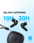 Anker SoundCore R50i True Wireless Earbuds  30 Hours Playtime  AI Enhanced Calls  IPX5 Water Resistant  Type C  A3949H32 (Blue)