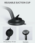 Aukey Navigator Dashboard Car Mount Holder  Adjustable  Magnetic Attachment  360 degrees  HD C49 BK (Black)