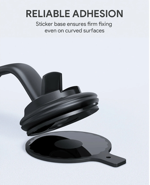 Aukey Navigator Dashboard Car Mount Holder  Adjustable  Magnetic Attachment  360 degrees  HD C49 BK (Black)