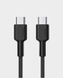 Aukey USB C TO USB C  USB2 0  Braided Nylon Cable 0 9m CB CD45 BK (Black)