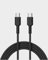 Aukey USB C TO USB C  USB2 0  Braided Nylon Cable 0 9m CB CD45 BK (Black)