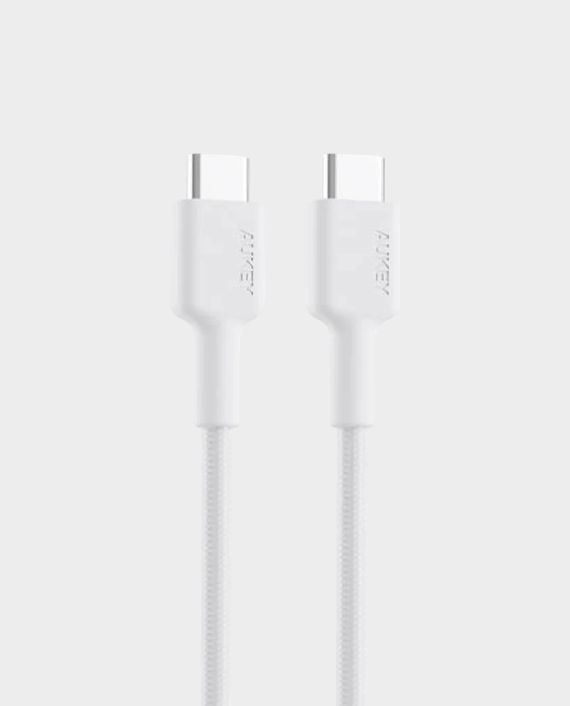 Aukey USB-C TO USB-C USB2.0 Braided Nylon Cable 0.9m CB-CD45-WH - White