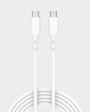 Aukey USB-C to USB-C Silicone Cable 100W 1m (CB-SCC101-WH - White) in Qatar