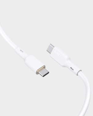 Aukey USB C to USB C Silicone Cable 100W 1m CB SCC101 WH (White)
